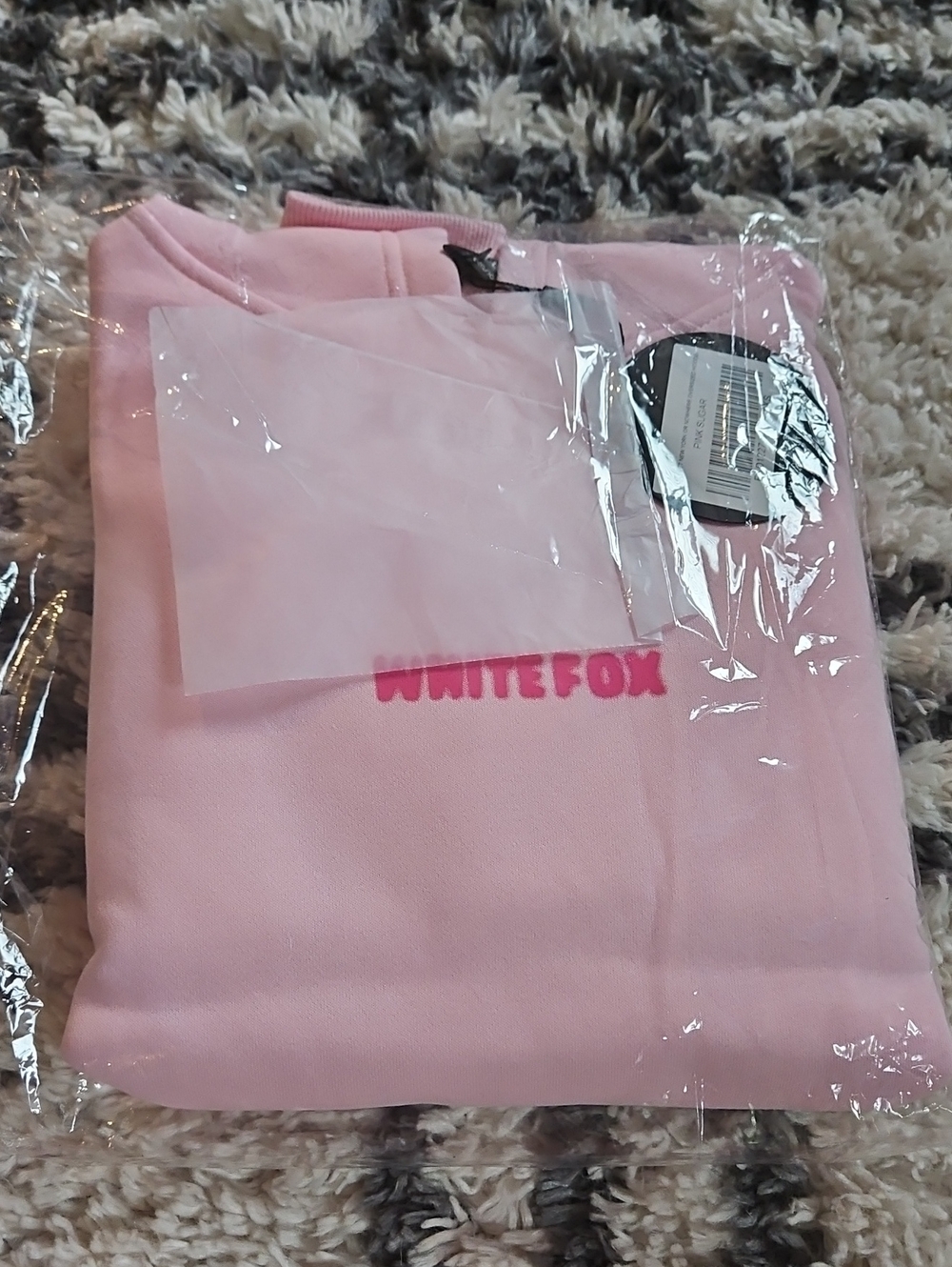 Brand New With Tags White Fox Pink Sugar 11th Street Womens Size 3xs/xxs Hoodie